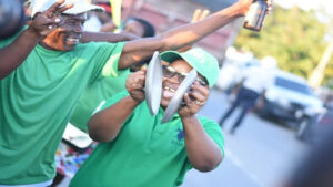 File photo of Jamaica Labour Party (JLP) supporters celebrating an election victory.