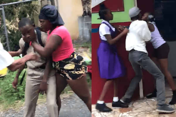 School Brawl Escalates Students & Adults Clash