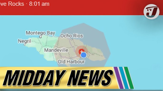 Jamaica area affected earthquake