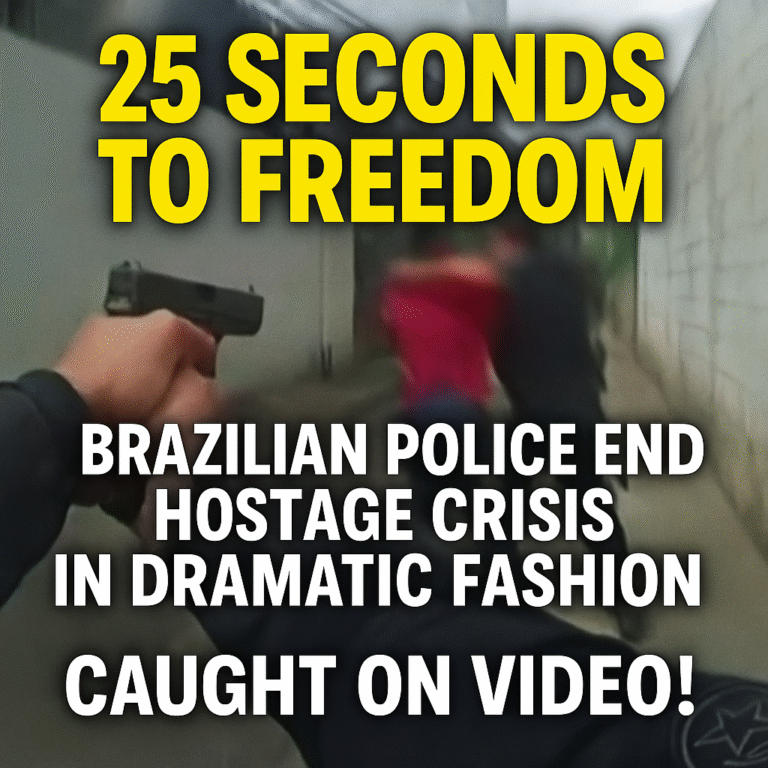 Brazilian Police -25 sec Heroic Action Caught on Video!